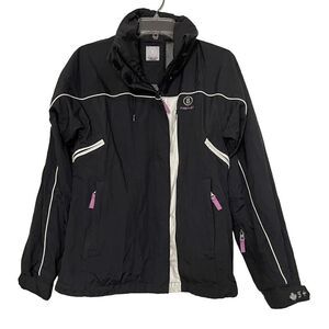BOGNER FIRE + ICE BLACK SKI SNOWBOARDING FULL ZIP UP JACKET WOMEN SIZE 4 SMALL